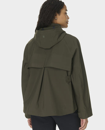 Motion Waterproof Cropped Parka - Nori Green
