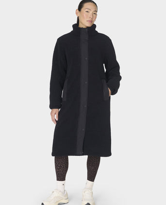Navigate Fashion Texture Coat - Black