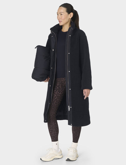 Sweaty Betty Navigate Fashion Texture Coat - Blackimages5- The Sports Edit