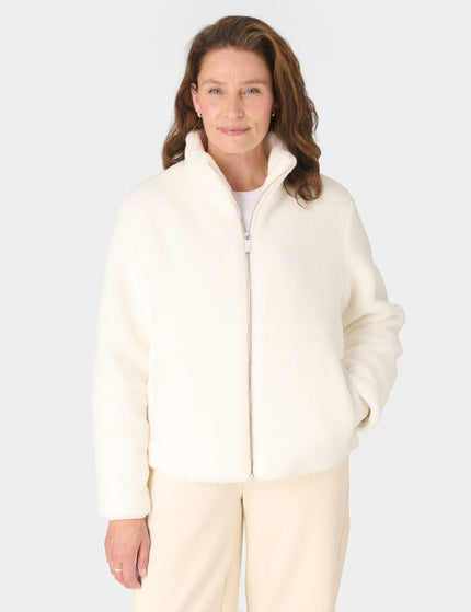 Sweaty Betty Navigate Sherpa Zip Up Jacket - Studio Whiteimages1- The Sports Edit
