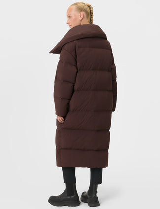 Nimbus Cloud Longline Puffer - Sable Brown