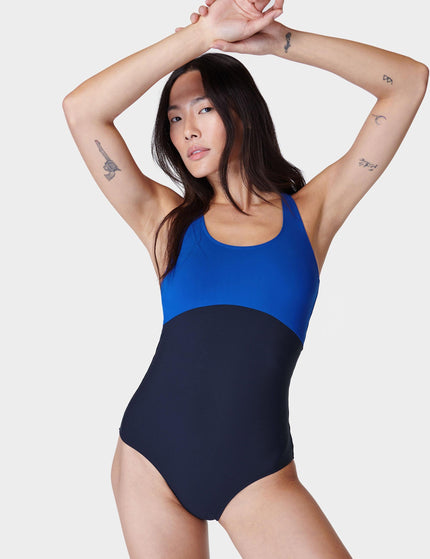 Sweaty Betty Ocean Xtra Life Performance Swimsuit - French Navy Blueimage5- The Sports Edit