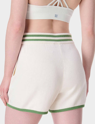 Off Court Knitted Short - Lily White