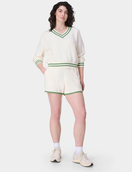 Sweaty Betty Off Court Knitted Short - Lily Whiteimage5- The Sports Edit