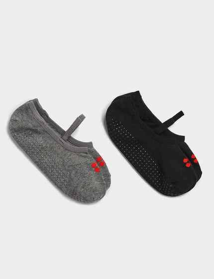 Sweaty Betty Pilates Socks 2 Pack - Black FBimage1- The Sports Edit