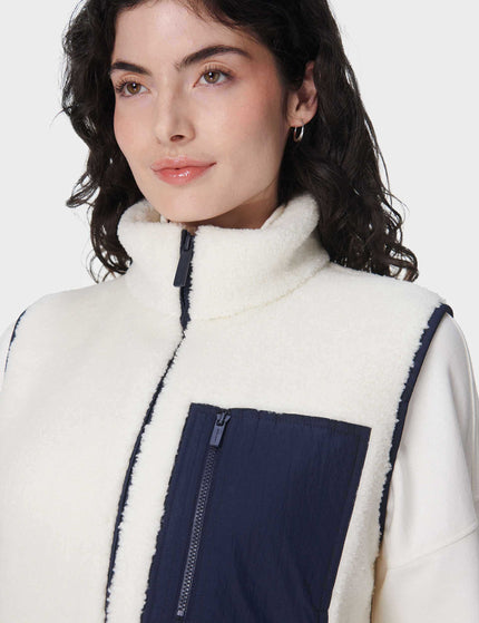 Sweaty Betty Plush Gilet - Lily Whiteimage3- The Sports Edit