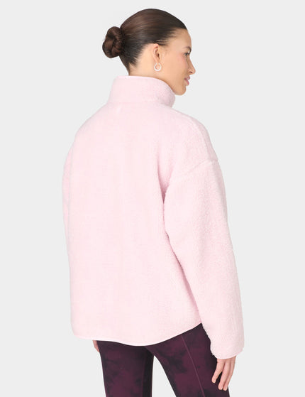 Sweaty Betty Plush Half Zip Fleece - Frost Pinkimages2- The Sports Edit