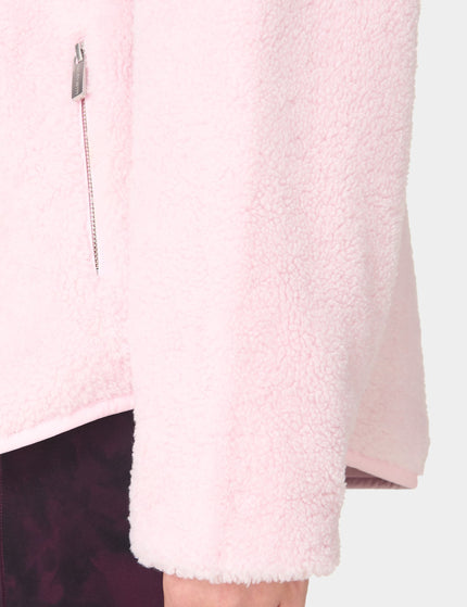 Sweaty Betty Plush Half Zip Fleece - Frost Pinkimages5- The Sports Edit
