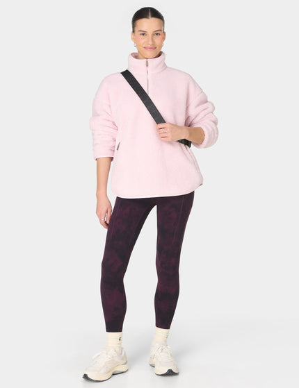 Sweaty Betty Plush Half Zip Fleece - Frost Pinkimages6- The Sports Edit
