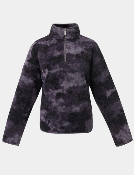 Sweaty Betty Plush Half Zip Fleece - Grey Moon Texture Printimages8- The Sports Edit