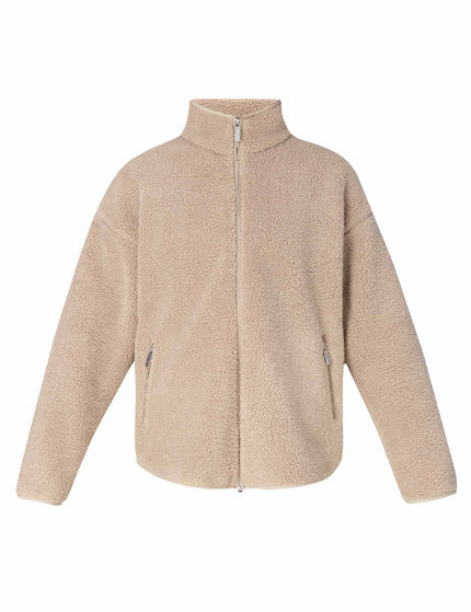 Sweaty Betty Plush Textured Zip Up Fleece - Dusk Beigeimages8- The Sports Edit
