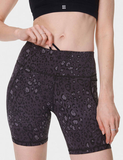 Sweaty Betty Power 6" Cycling Shorts - Black Luxe Leopardimage1- The Sports Edit