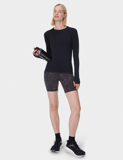 Sweaty Betty Power 6" Cycling Shorts - Black Luxe Leopardimage7- The Sports Edit