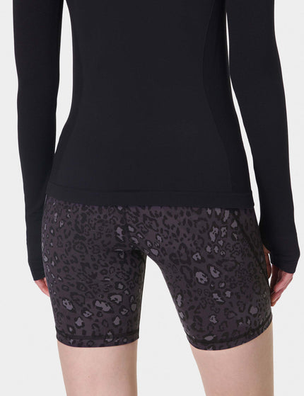 Sweaty Betty Power 6" Cycling Shorts - Black Luxe Leopardimage5- The Sports Edit