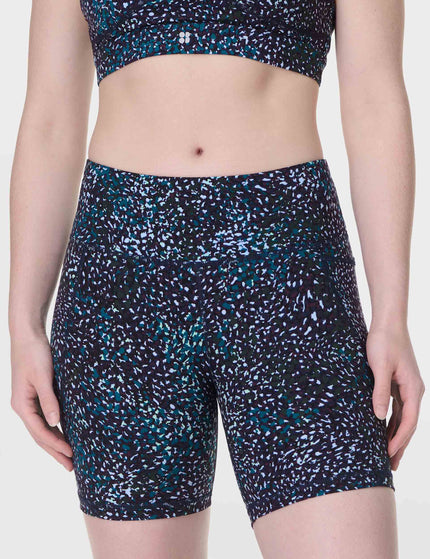 Sweaty Betty Power 6" Cycling Shorts - Blue Aurora Printimage1- The Sports Edit