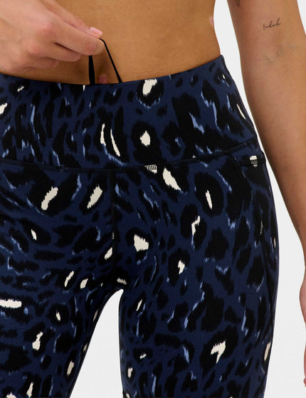 Sweaty Betty Power 6" Cycling Shorts - Blue Abstract Leopard Printimages3- The Sports Edit