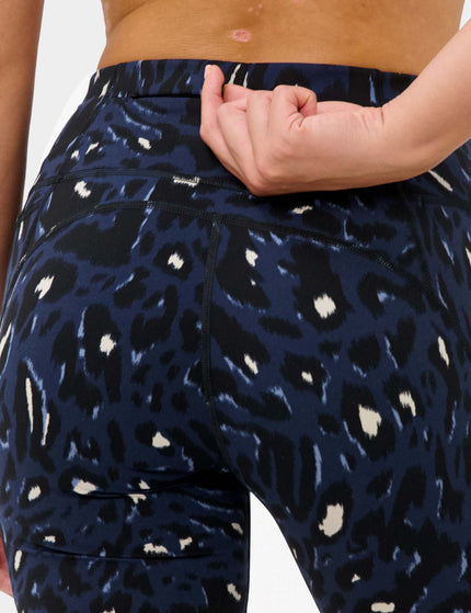 Sweaty Betty Power 6" Cycling Shorts - Blue Abstract Leopard Printimages5- The Sports Edit