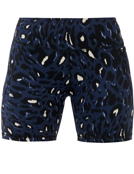 Sweaty Betty Power 6" Cycling Shorts - Blue Abstract Leopard Printimages8- The Sports Edit