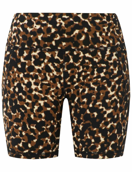 Sweaty Betty Power 6" Cycling Shorts - Brown Offbeat Animal Printimages8- The Sports Edit