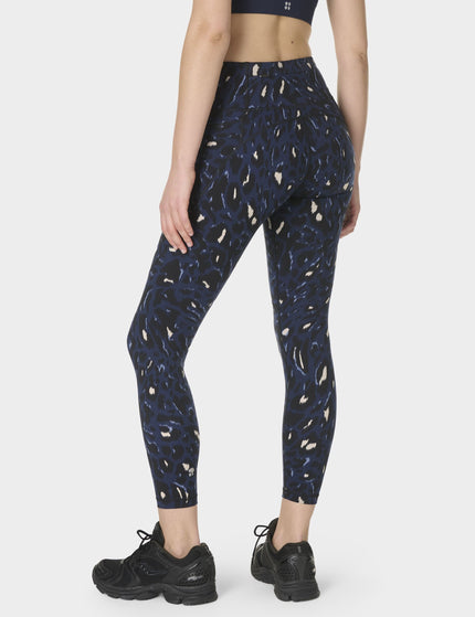Sweaty Betty Power 7/8 Gym Leggings - Blue Abstract Leopard Printimages2- The Sports Edit