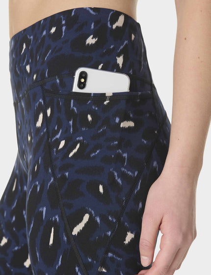 Sweaty Betty Power 7/8 Gym Leggings - Blue Abstract Leopard Printimages4- The Sports Edit