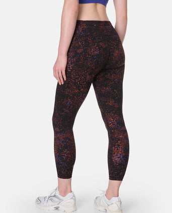 Power 7/8 Gym Leggings - Brown Tortoise Print