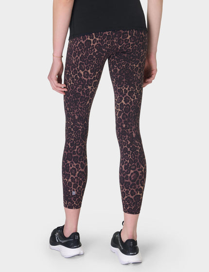 Sweaty Betty Power 7/8 Gym Leggings - Brown Wild Leopard Printimage2- The Sports Edit