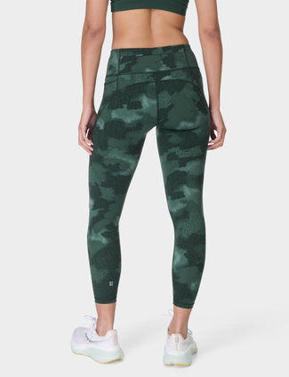Power 7/8 Gym Leggings - Green Terrain Camo Print