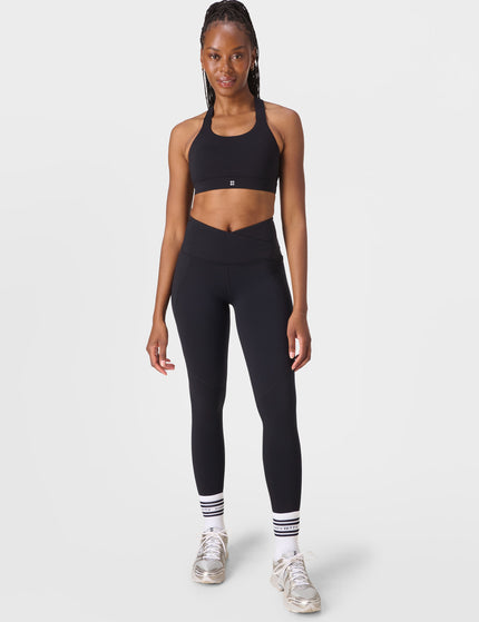 Sweaty Betty Power 7/8 Wrap Waist Gym Leggings - Blackimages7- The Sports Edit