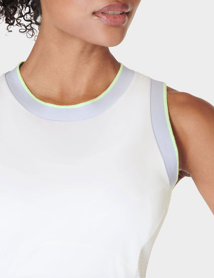 Sweaty Betty Power Ace Mix Pleat Tennis Dress - Whiteimage3- The Sports Edit