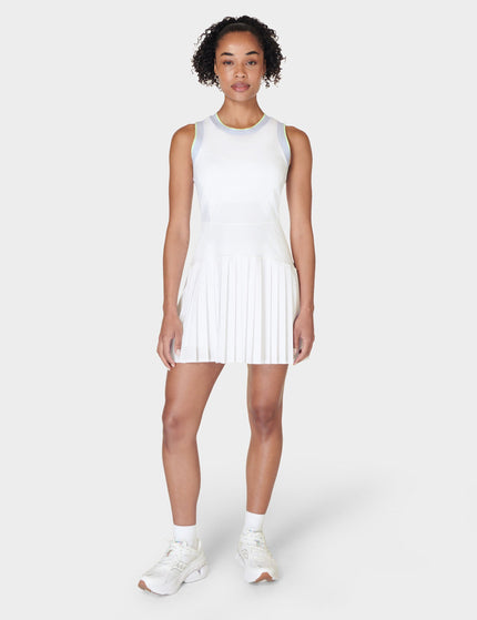 Sweaty Betty Power Ace Mix Pleat Tennis Dress - Whiteimage6- The Sports Edit