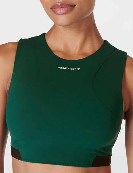 Sweaty Betty Power Advantage Bra Top - Retro Greenimage4- The Sports Edit