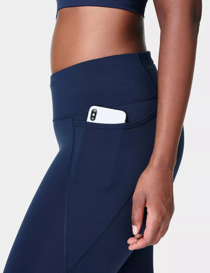 Sweaty Betty Power Gym Leggings - Navy Blueimage4- The Sports Edit