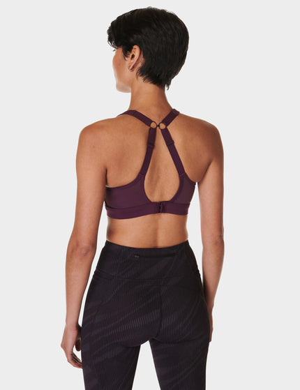 Sweaty Betty Power Icon Running Bra - Midnight Cherry Purpleimage2- The Sports Edit