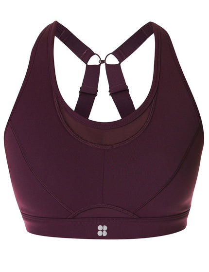 Sweaty Betty Power Icon Running Bra - Midnight Cherry Purpleimage6- The Sports Edit