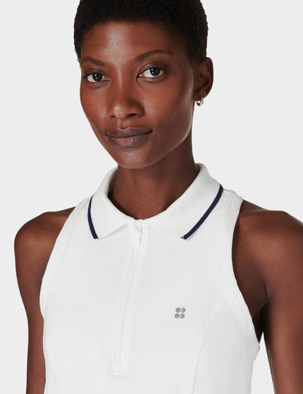 Sweaty Betty Power Match Point Tennis Vest - Whiteimage3- The Sports Edit