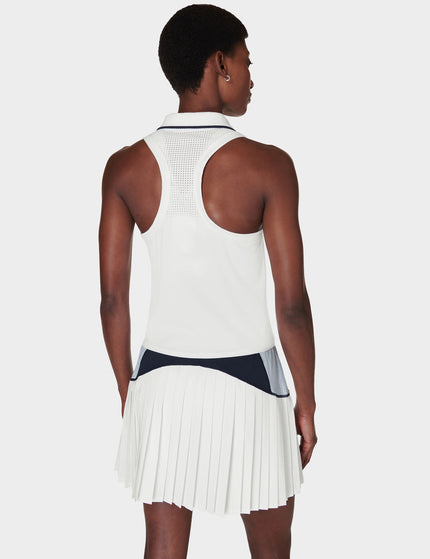 Sweaty Betty Power Match Point Tennis Vest - Whiteimage2- The Sports Edit