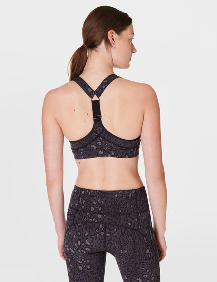 Sweaty Betty Power Medium Support Sports Bra - Black Luxe Leopard Printimage2- The Sports Edit