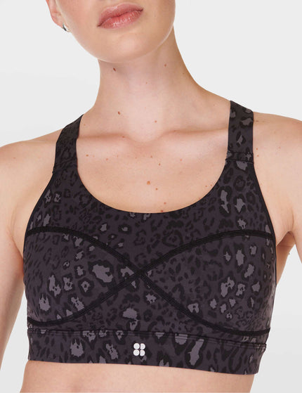 Sweaty Betty Power Medium Support Sports Bra - Black Luxe Leopard Printimage3- The Sports Edit