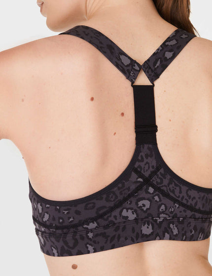 Sweaty Betty Power Medium Support Sports Bra - Black Luxe Leopard Printimage4- The Sports Edit