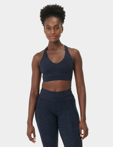 Sweaty Betty Power Pulse Bra - Blue Halftone Leopard Printimages1- The Sports Edit