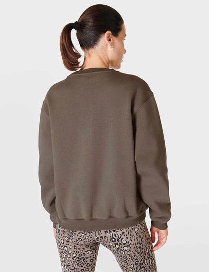 Sweaty Betty Powerhouse Sweatshirt - Dark Timber Brownimage2- The Sports Edit