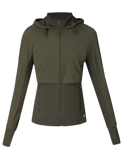 Sweaty Betty Pro Run Water Resistant Run Jacket - Nori Greenimage8- The Sports Edit