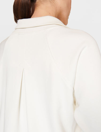 Sweaty Betty Revive Rib Half Zip Pullover - Lily Whiteimage5- The Sports Edit