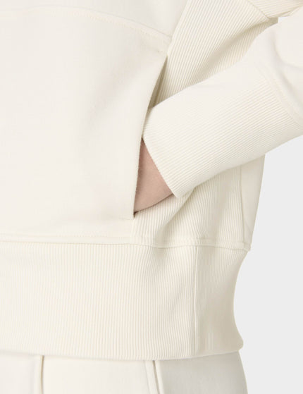 Sweaty Betty Revive Rib Mix Half Zip Sweatshirt - Lily Whiteimages4- The Sports Edit