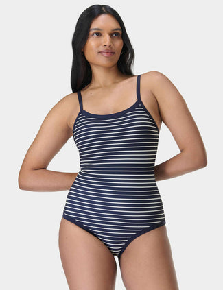 Riviera Swimsuit - Blue Coastal Stripe