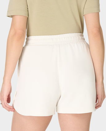 Sand Wash CloudWeight High Waisted Shorts - Coconut Cream