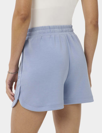 Sand Wash CloudWeight High Waisted Shorts - Laguna Blue