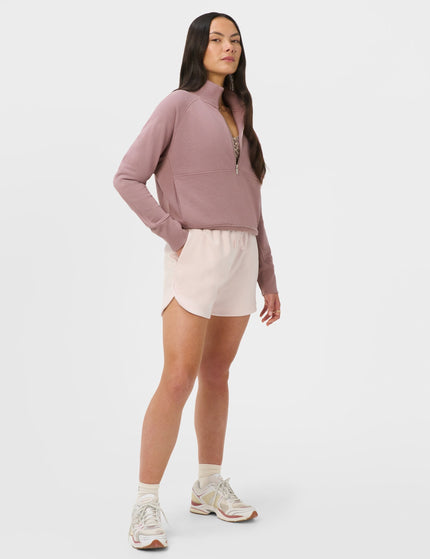 Sweaty Betty Sand Wash CloudWeight High Waisted Shorts - Sundust Pinkimages4- The Sports Edit