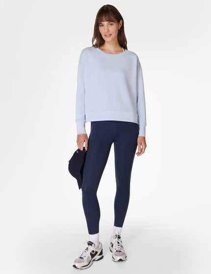 Sweaty Betty Sand Wash CloudWeight Pullover - Breeze Blueimage5- The Sports Edit